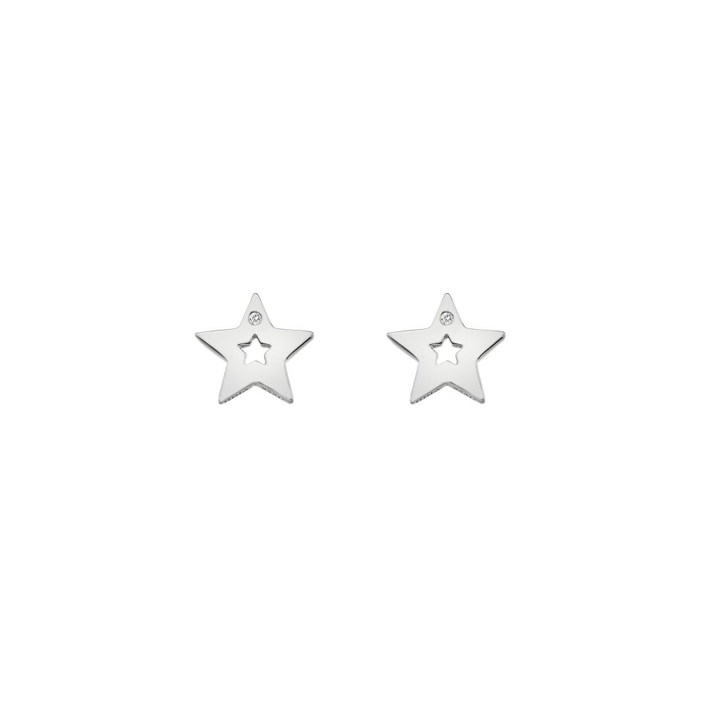 Diamond Amulets Star Earrings