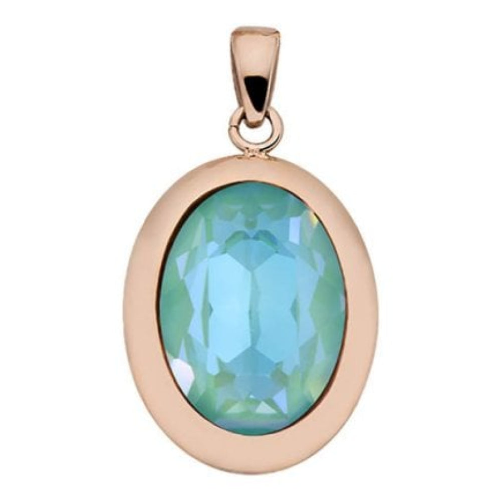 Pendant Tivola Silky Sage Delite Crystal Big Rose Gold