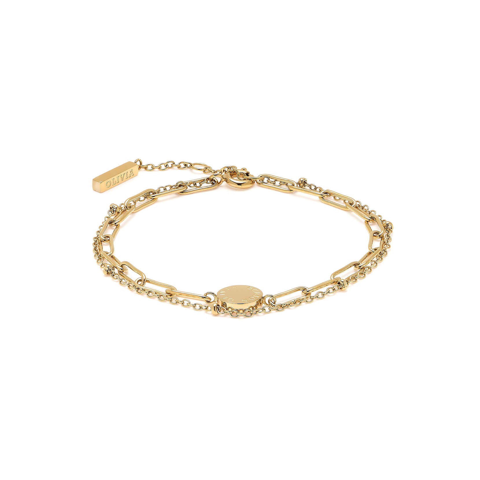 Classic Illusion Gold Stacking Bracelet