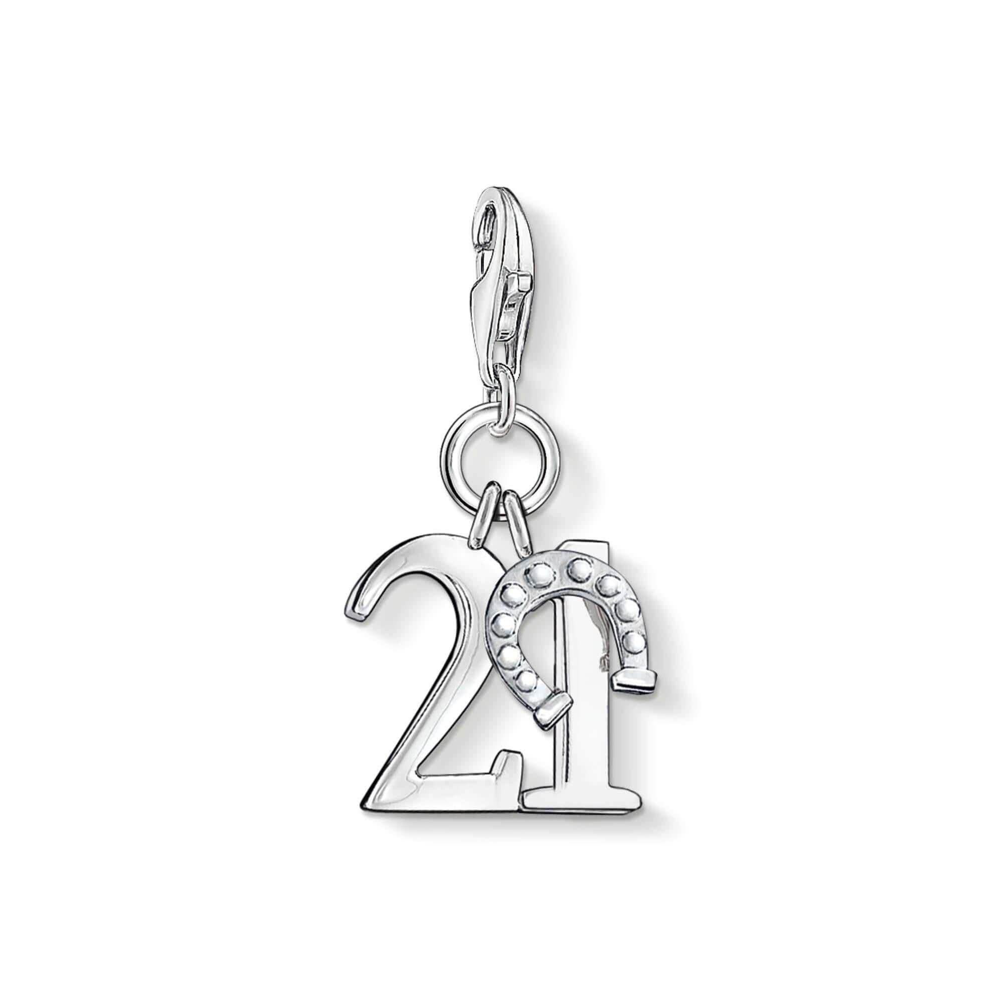 Charm Pendant Lucky Number 21