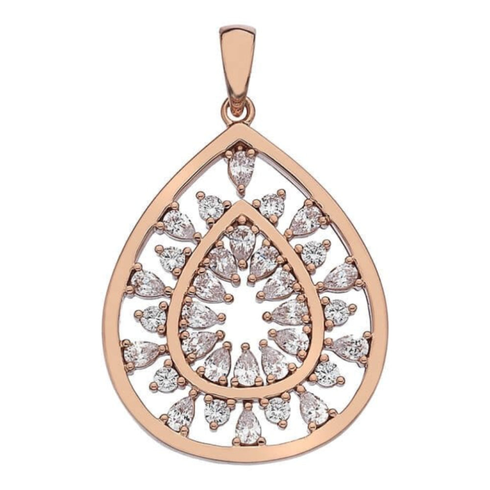Rose Gold Plated Large Devotion Layer Pendant