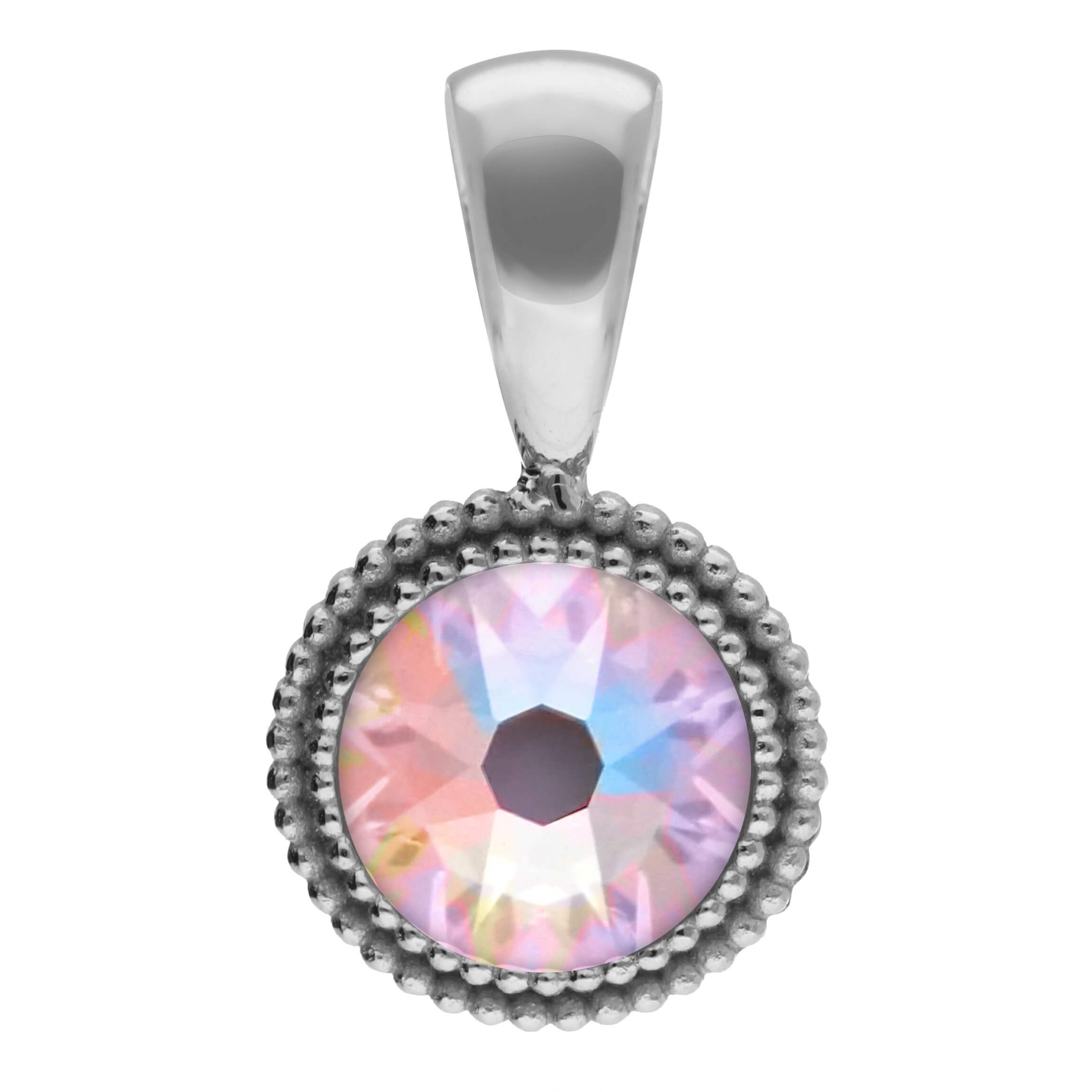 Fabero Flat (S/P) 10mm Light Rose Shimmer Pendant