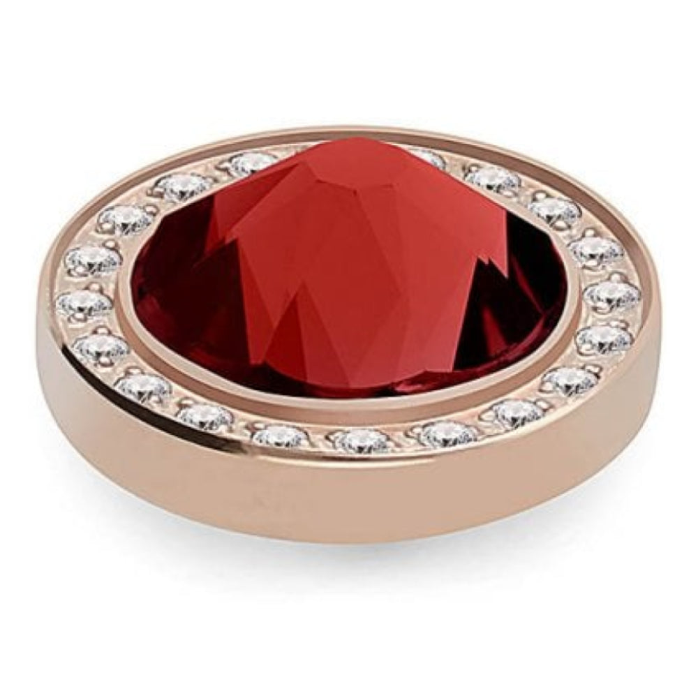 10.5mm Interchangeable Canino Deluxe Scarlet Crystal Top in RG