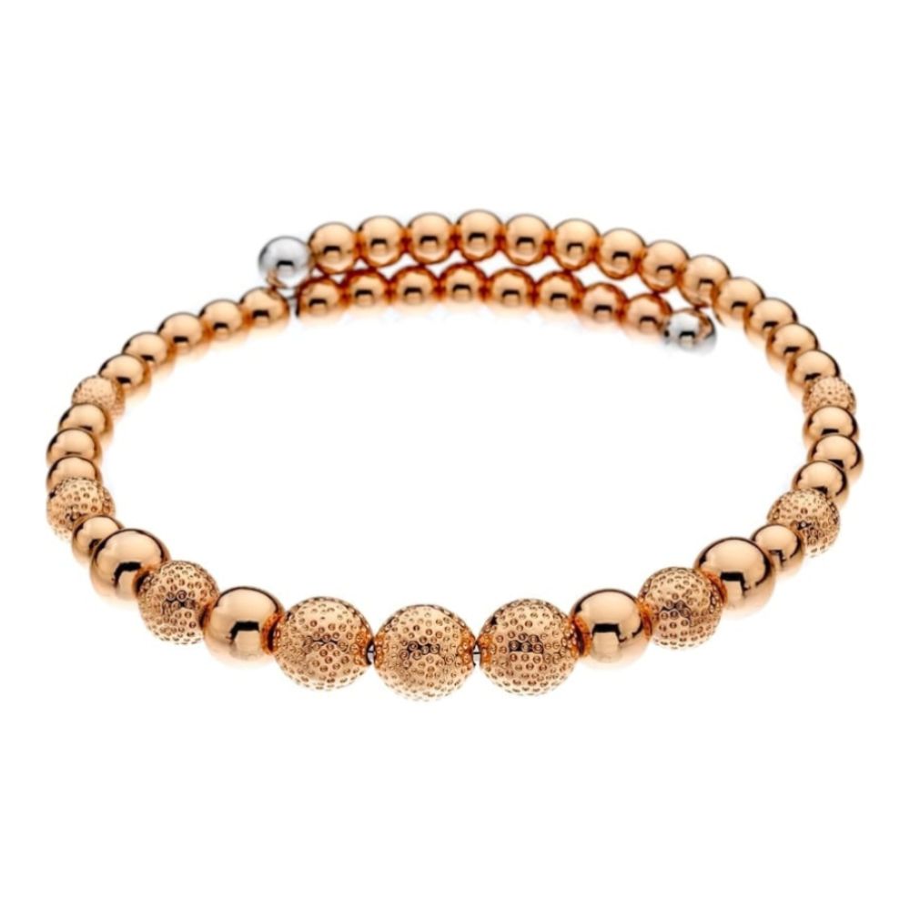 Emozioni Rose Gold Plate Ula Wrap Bangle