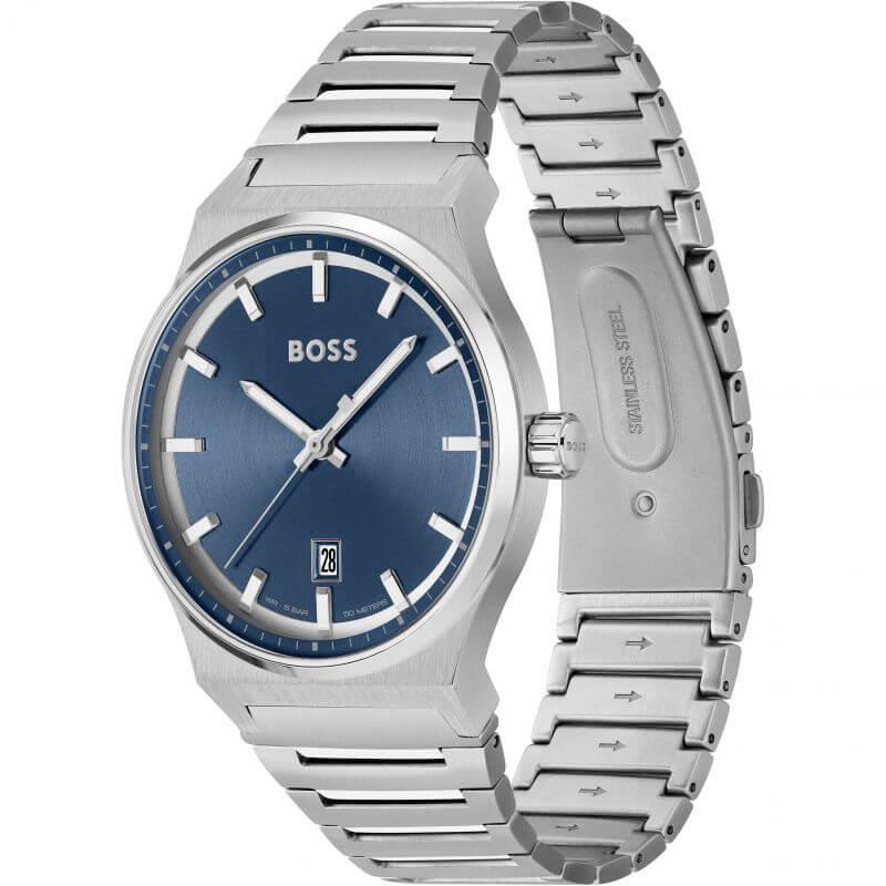 Candor SS Bracelet With Blue Dial Gents Watch