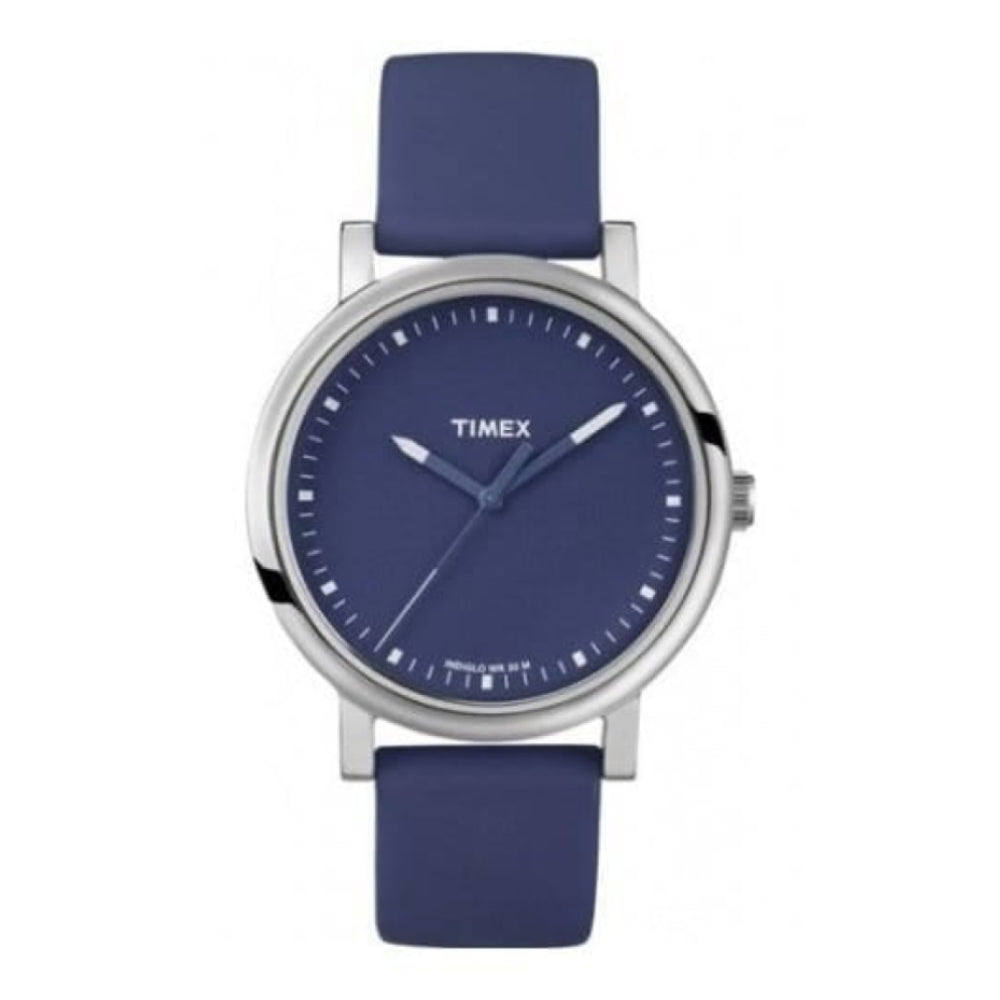 Unisex Easy Reader Blue Silicone Watch