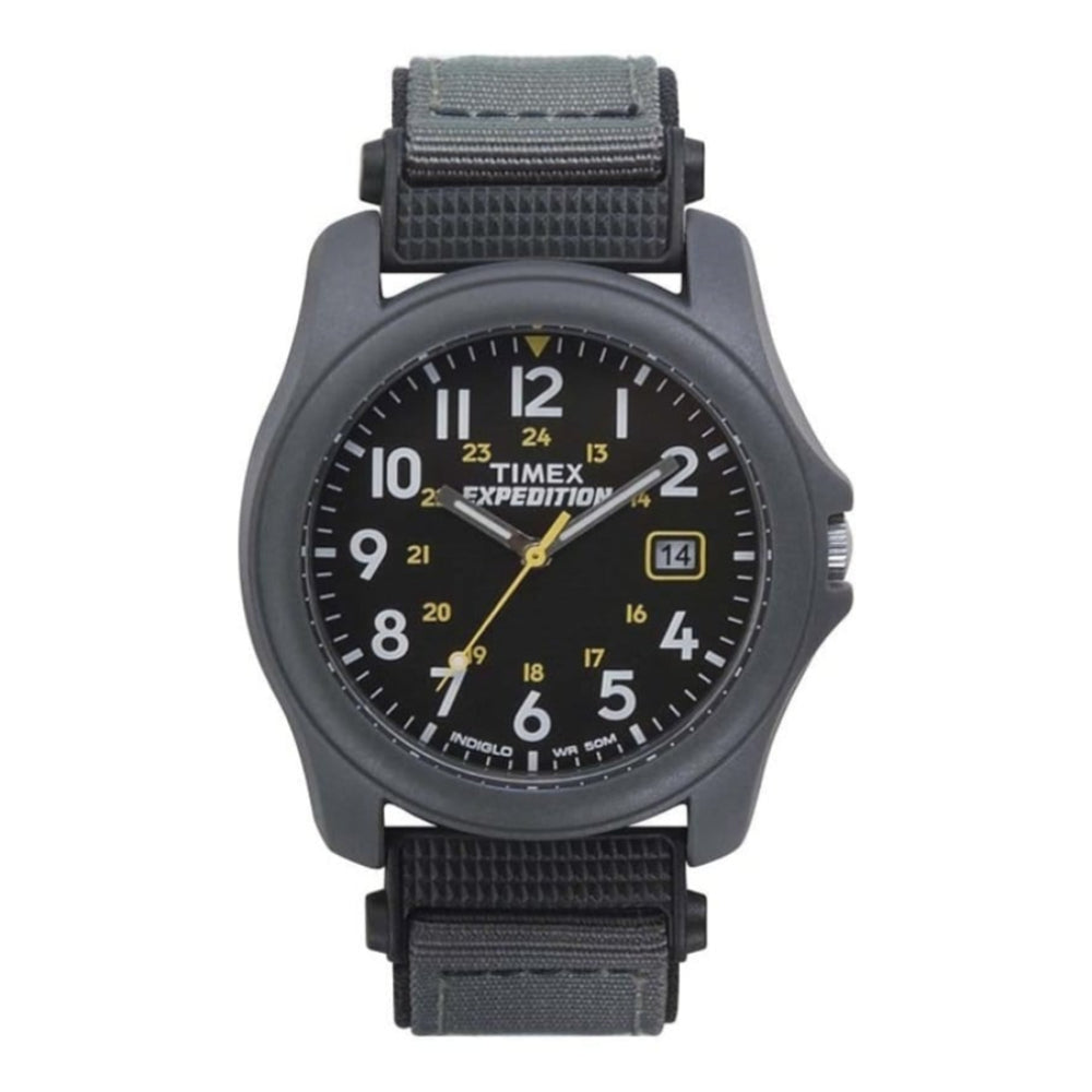 Expedition Gents Fullsize Indiglo Nylon Khaki Green Fabric Strap Wristwatch