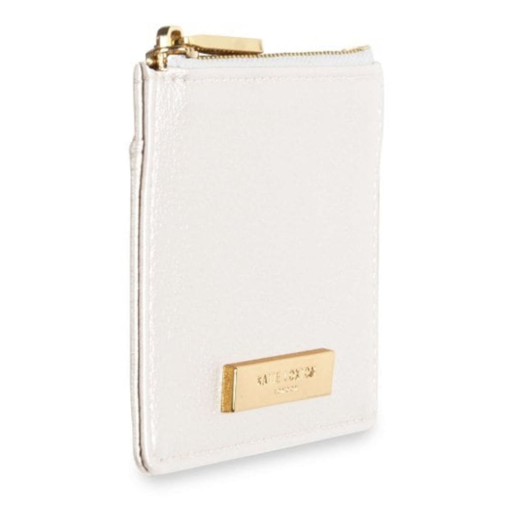 ALISE CARD HOLDER - Metallic White - 7.7x10.7x1.3cm