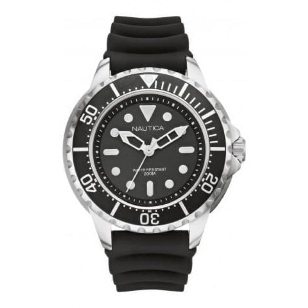 Gents Black NMX 650 Rubber Watch