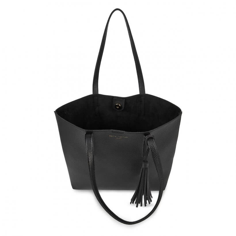 Tavi Tassel Tote Bag | Black