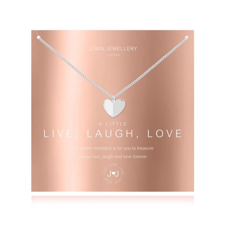 A Little | Live Laugh Love | Silver | Necklace | 46cm + 5cm Extender