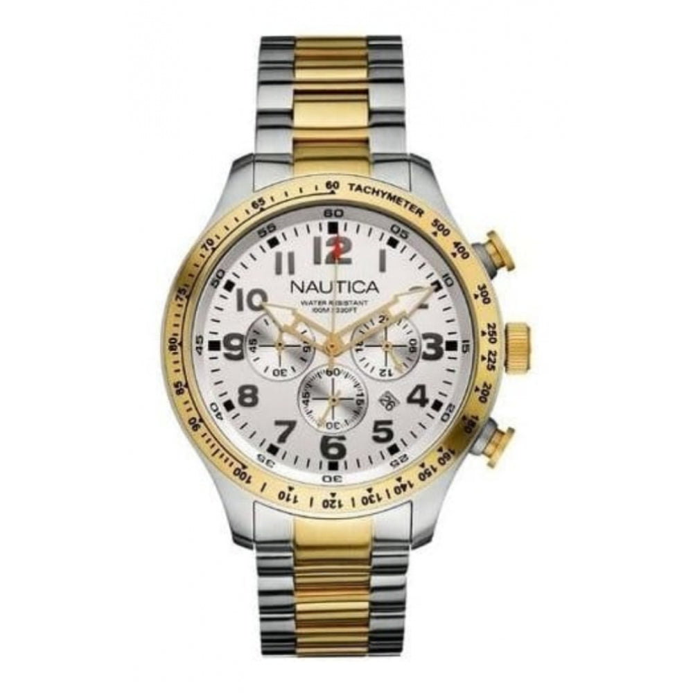 Gents Two Tone Chronograp Stainless Steel Bracelet Watch
