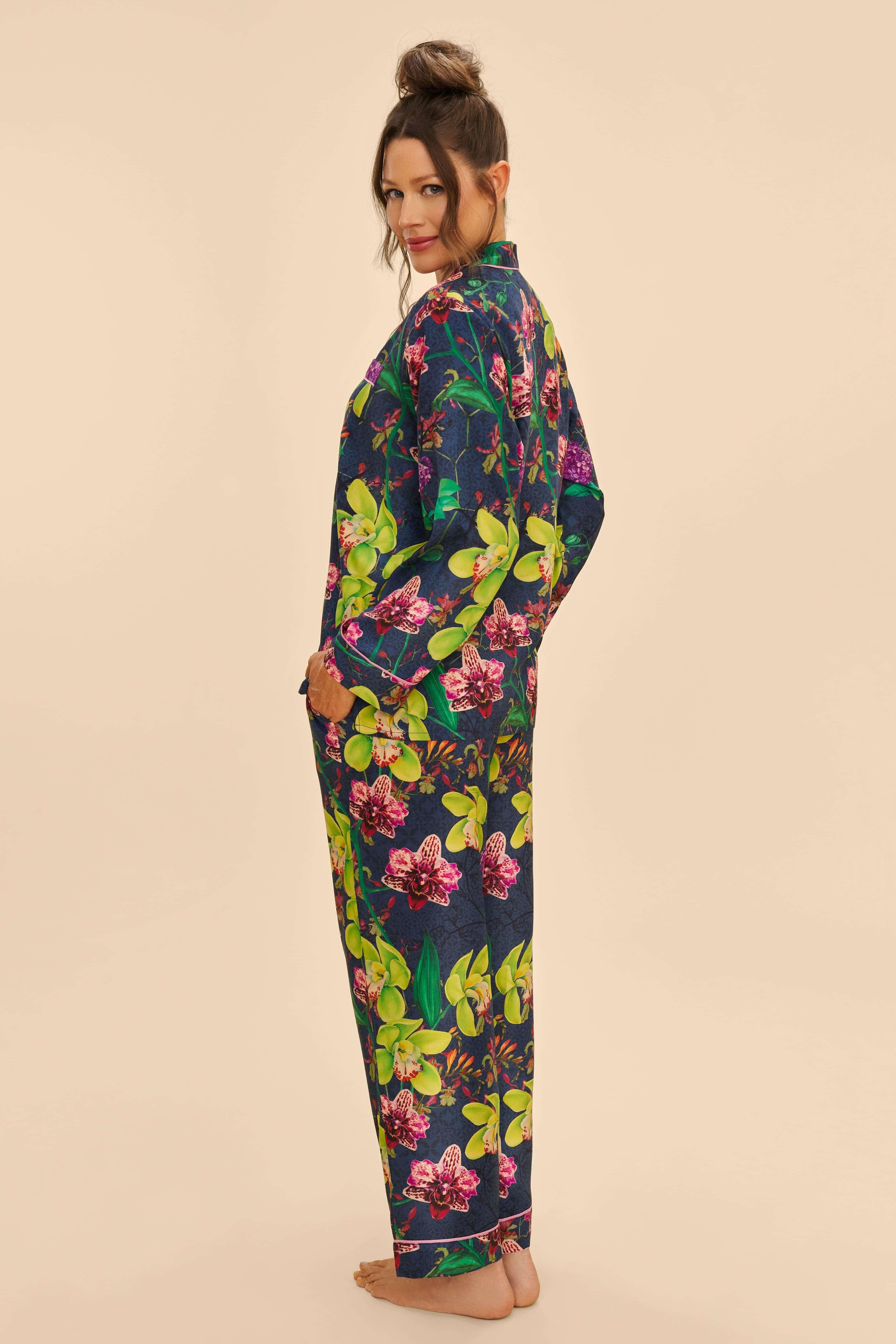 Super Soft Exotic Evening Pyjamas, Ink