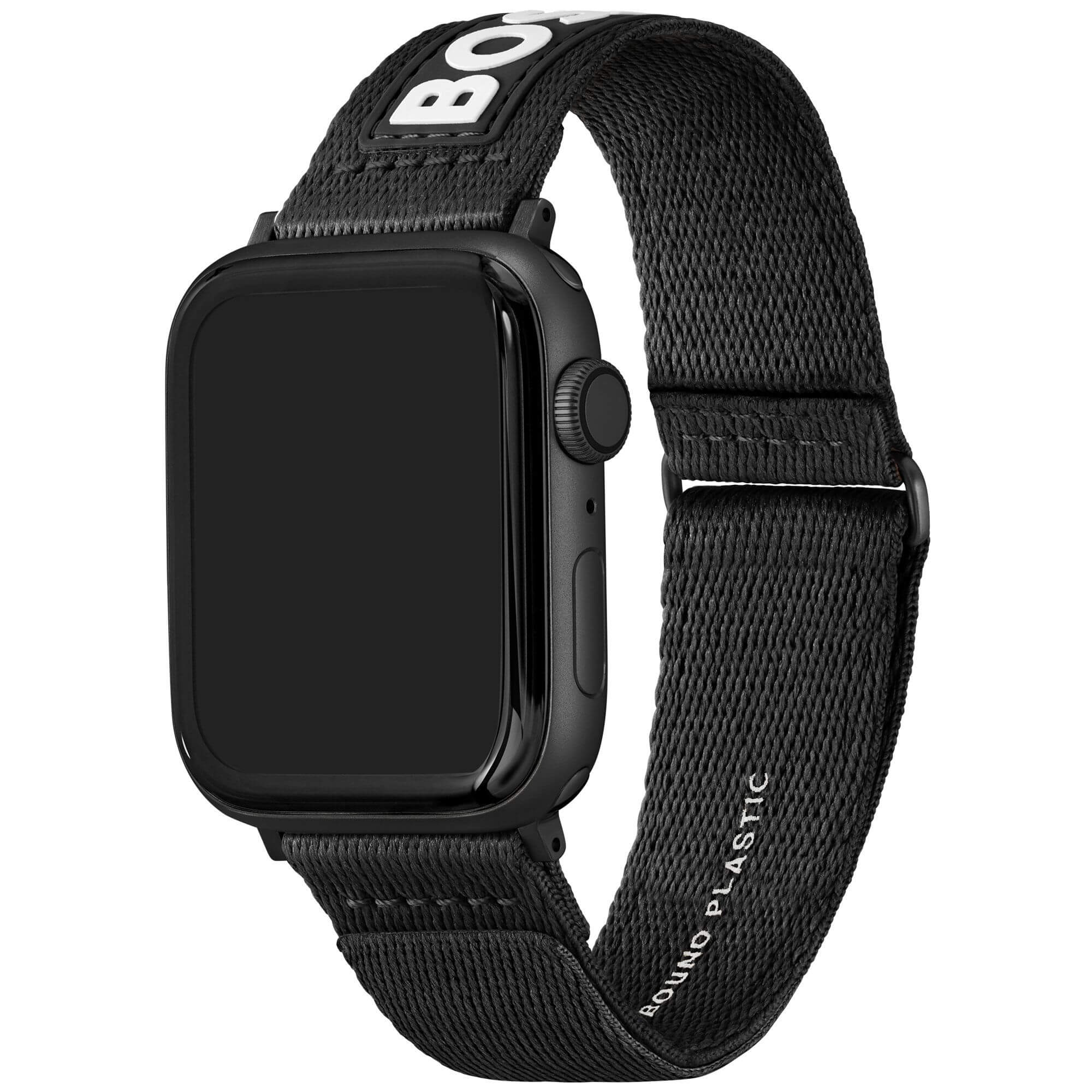 Black Nylon Strap For Apple Watch
