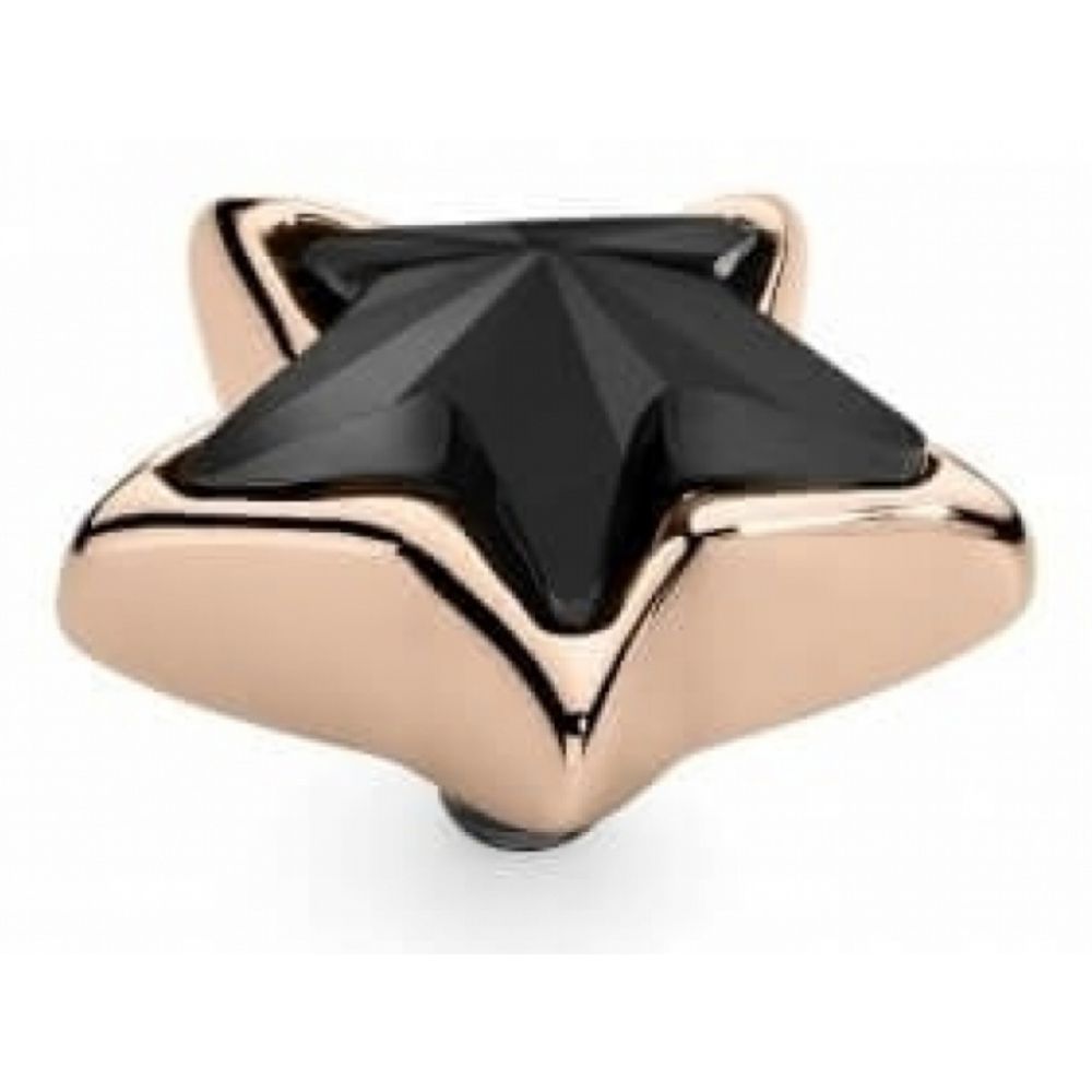Famosa Jet Rose Gold Stellar 13mm Ring Top