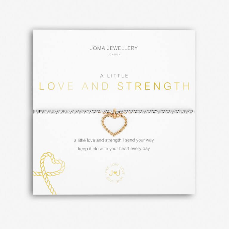 A Little | Love And Strength | Silver | Bracelet | 17.5cm Stretch