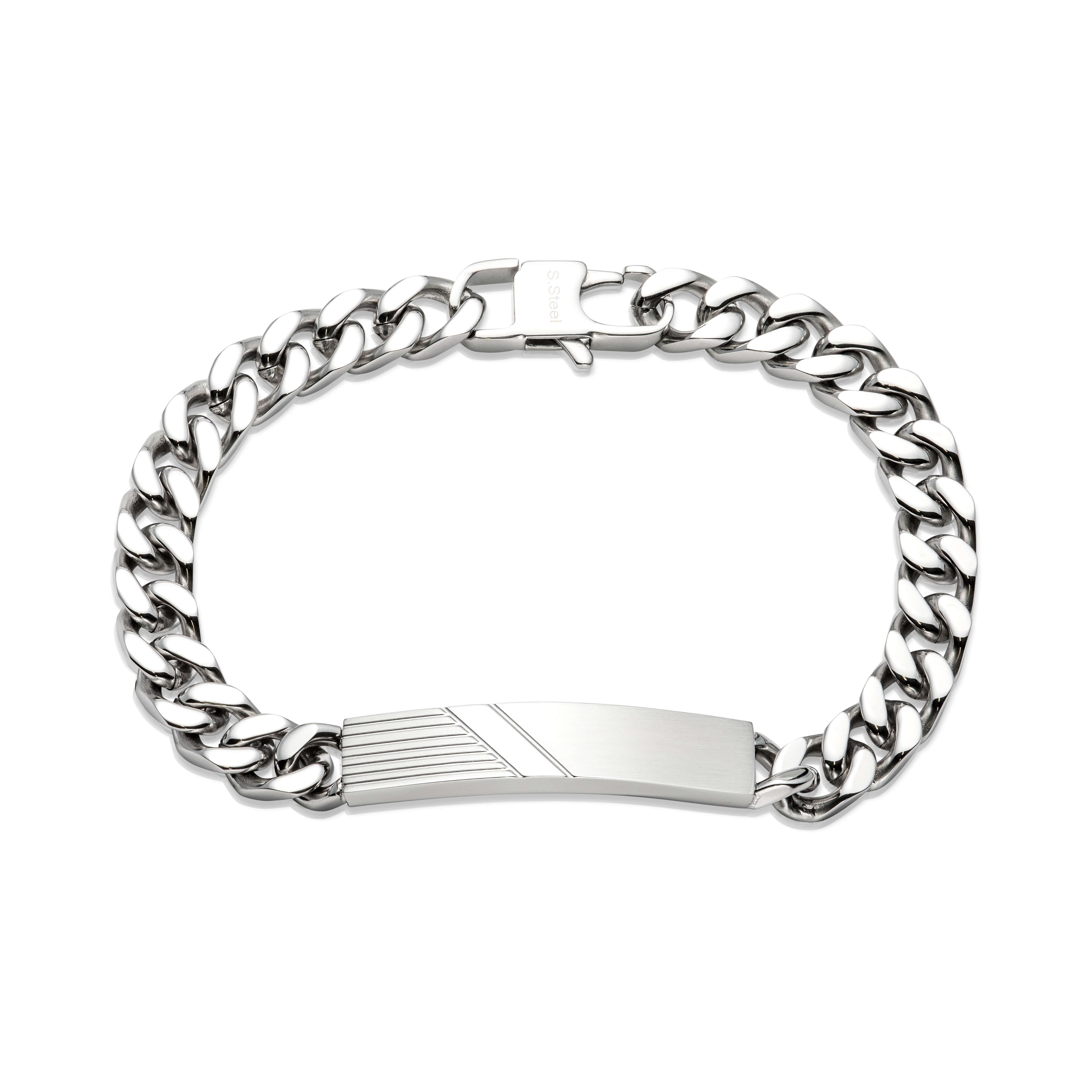 Stainless Steel Bracelet Matte and Polished Finish
