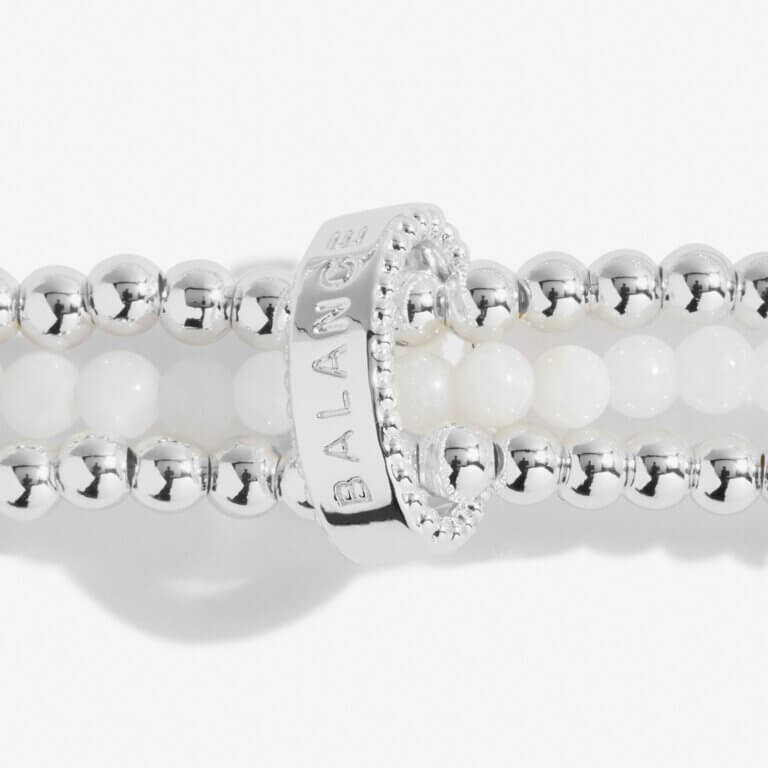 Wellness Stones | Moonstone Bracelet | Silver | 17.5cm Stretch