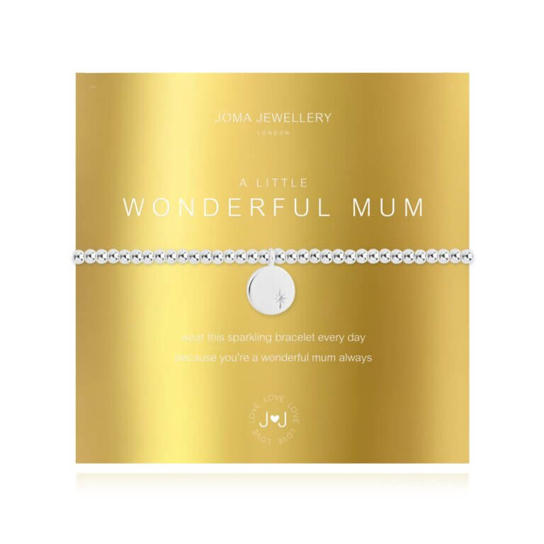 A Little | Wonderful Mum | Silver | Bracelet | 17.5cm Stretch