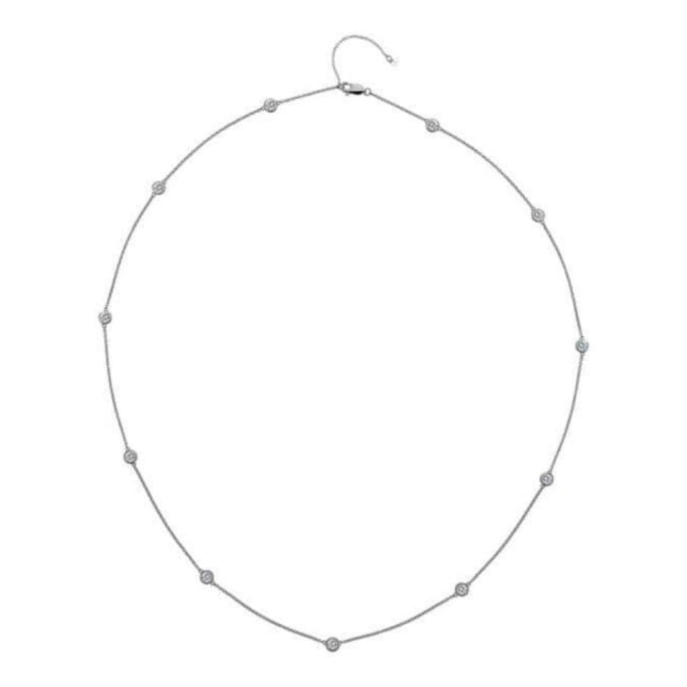 Tender White Topaz Intermittent Necklace- 60cm
