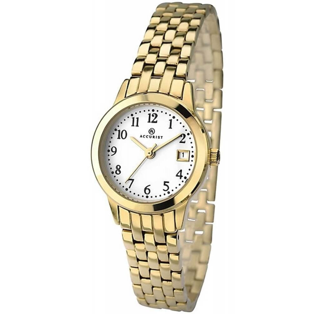 Ladies Gold Plated Bracelet Watch