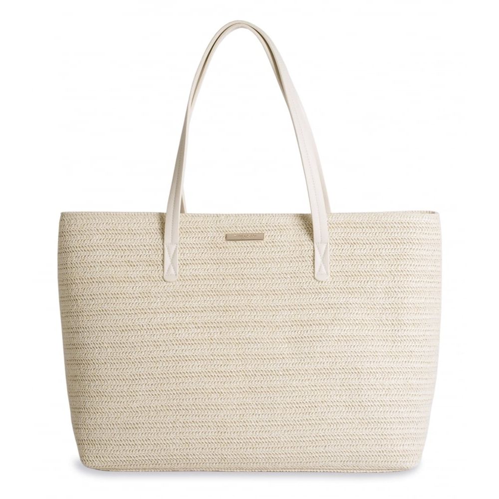 Callie - Large Beach Bag - Natural Straw - Natural Colour
