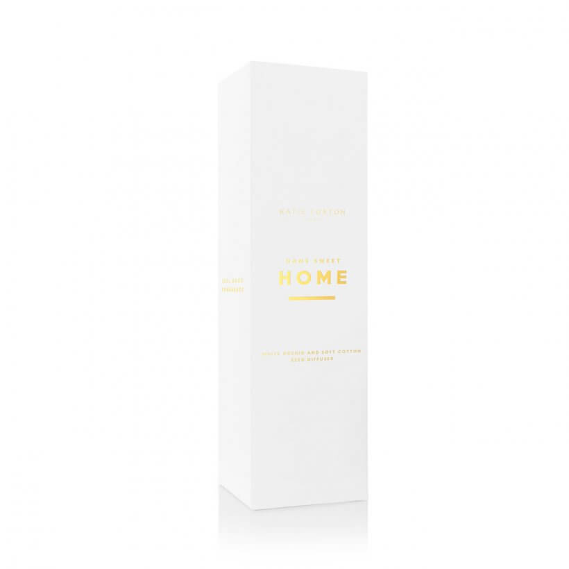 Sentiment Reed Diffuser | Home Sweet Home | White Orchid And Soft Cotton