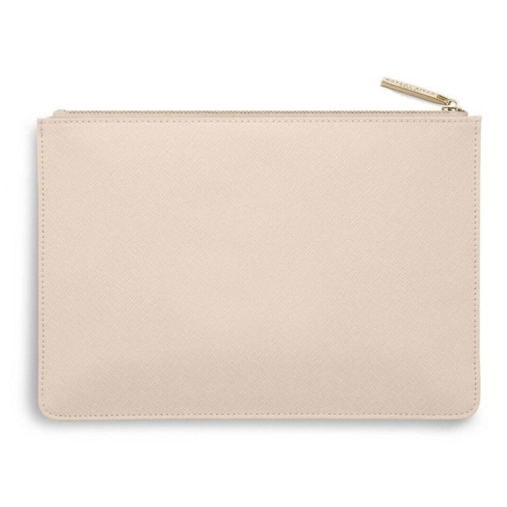 Perfect Pouch | Palm Print | Nude Pink | 16 X 24cm