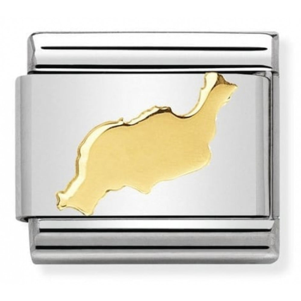 Classic Lanzarote In Stainless Steel With 18k Gold Charm