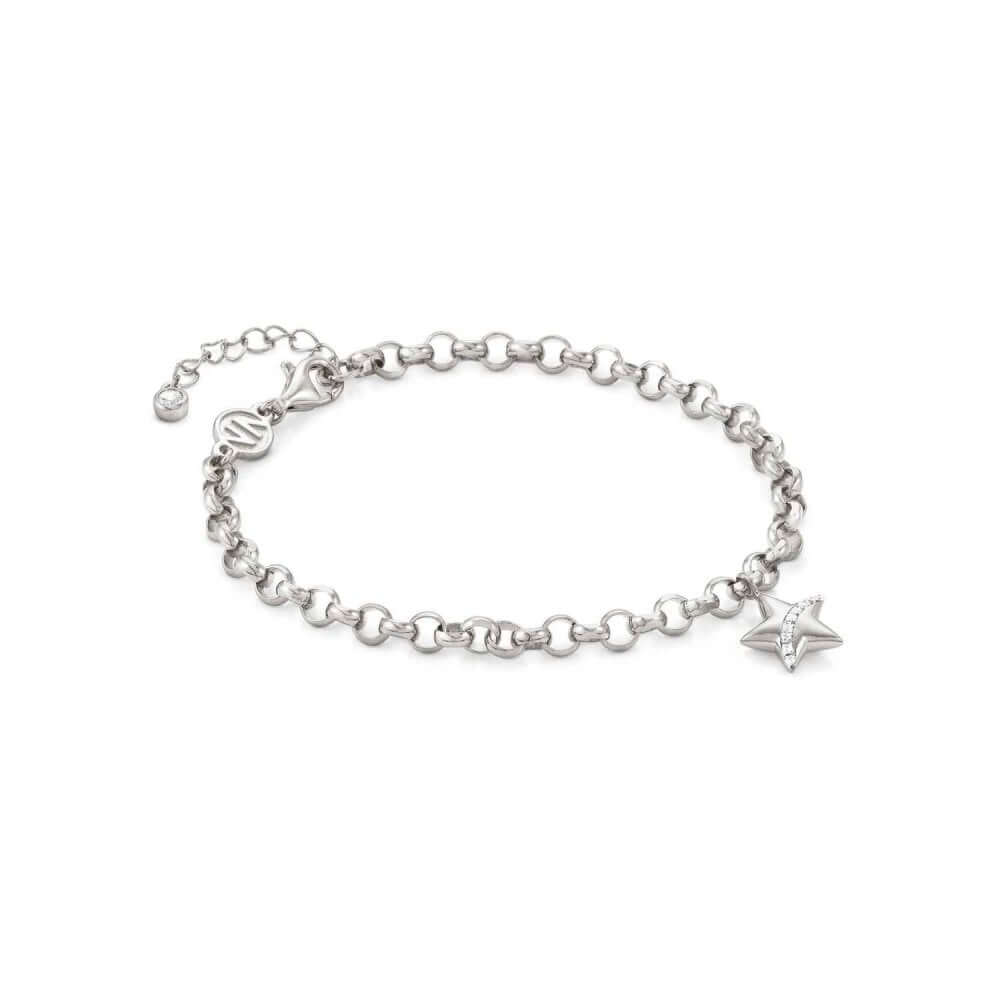 Sweetrock Romance Silver Star CZ Bracelet