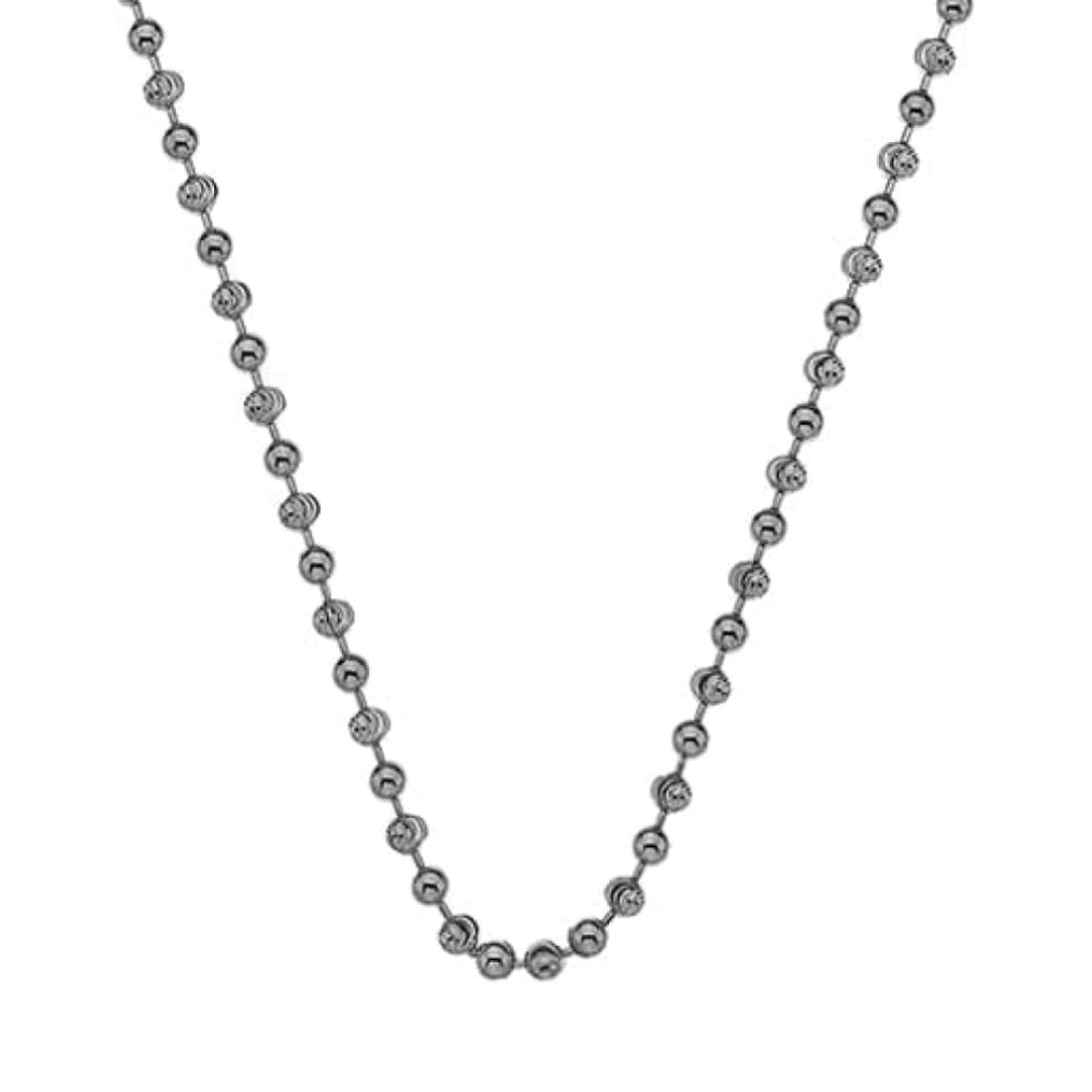 Sterling Silver Bead Chain 18"