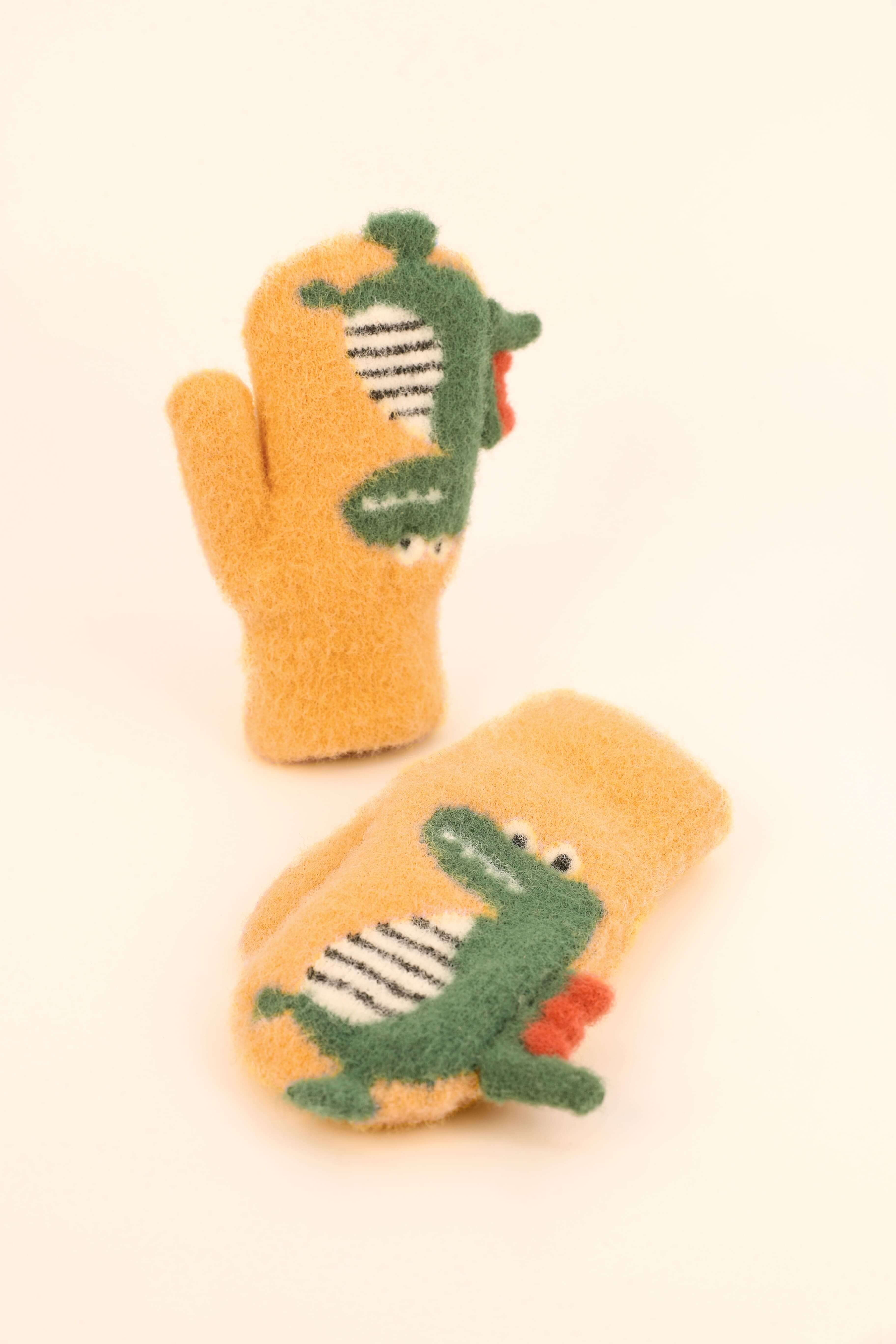 Powder Pal Mittens - Buttercup Dino