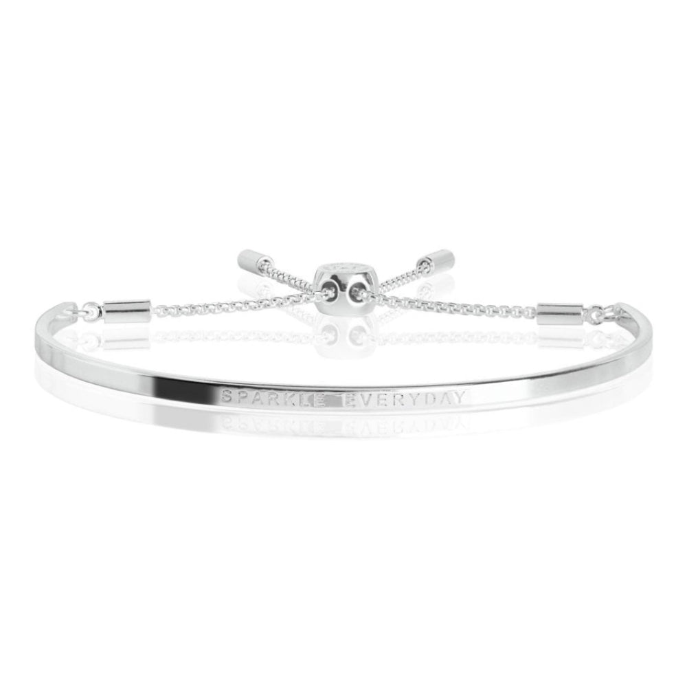 Occasion Gift Box - Merry Christmas - x3 Stacking Bracelets - Silver - 17.5cm Adjustable