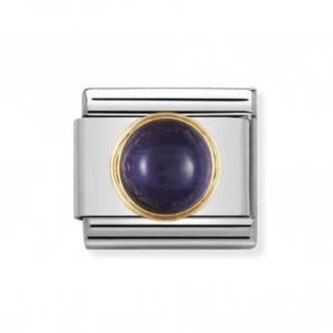 Composable Classic 18K Gold Round Iolite Link