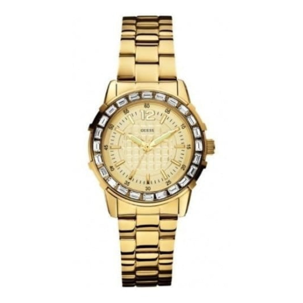 Guess Stainless Steel Watch With Gold Coating