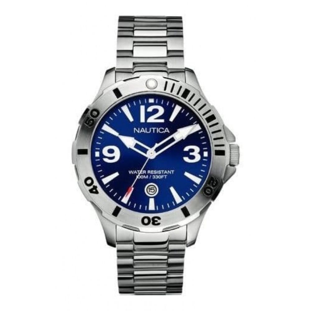 Gents Blue Dial Stainless Steel Bracelet Watch