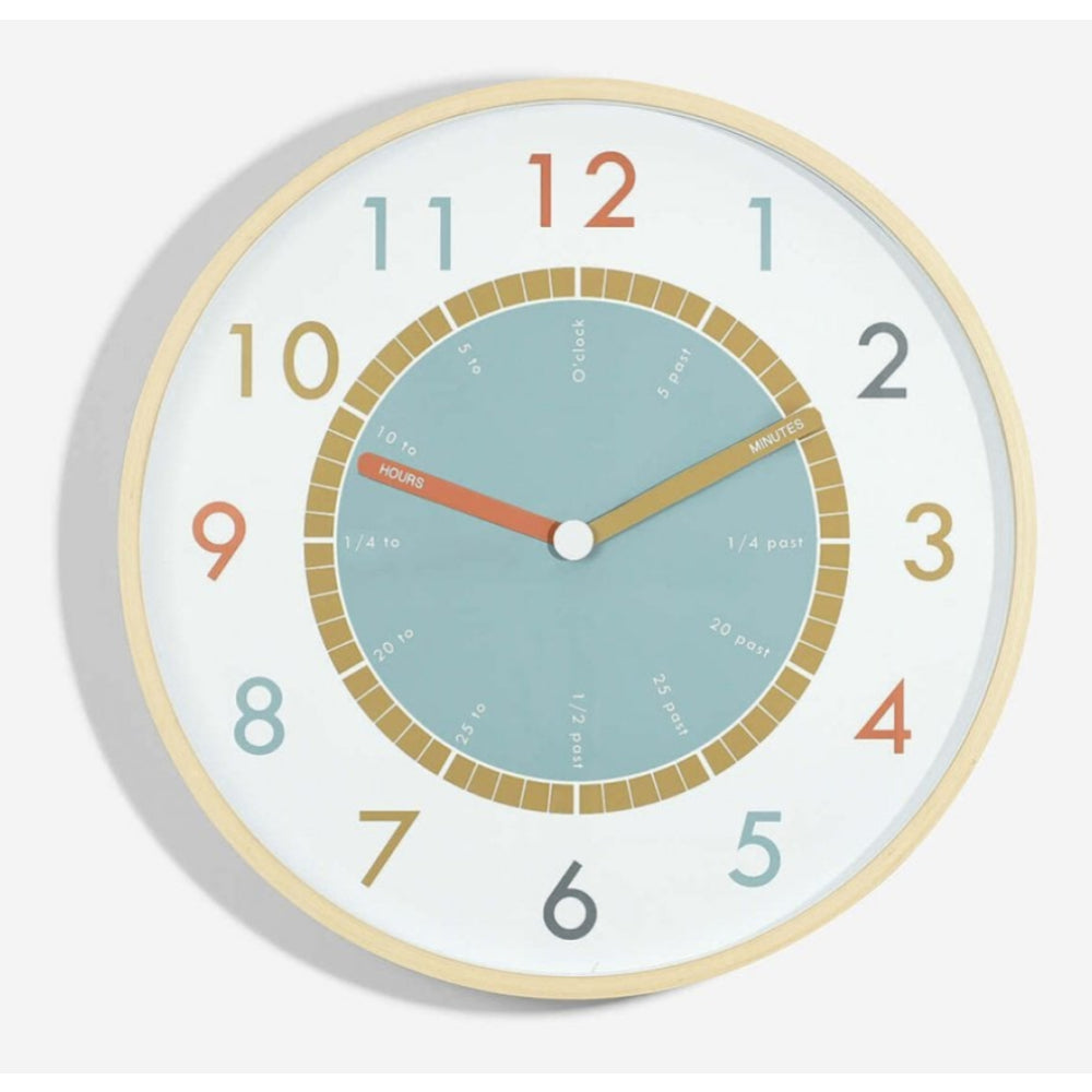 Tell The Time Wooden Wall Clock