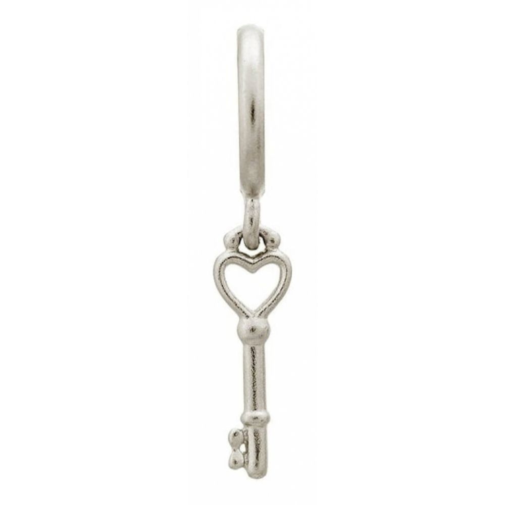 Sterling Silver Key Drop Charm