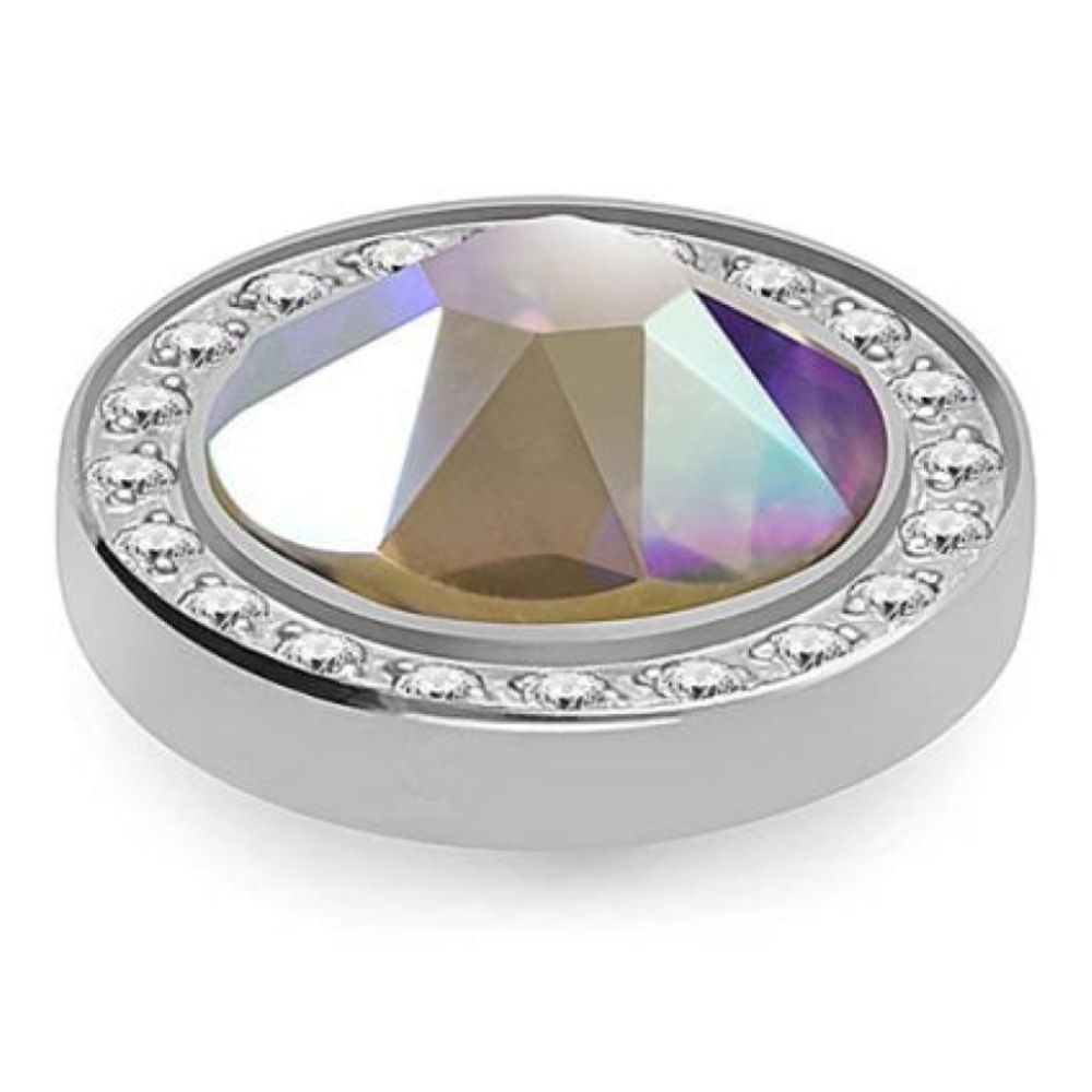 10.5mm Interchangeable Canino Deluxe Crystal Aurora Boreale Top in S/P