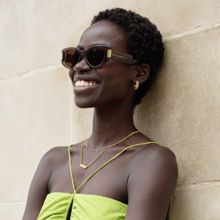 Rimini Sunglasses - Mink Transparent
