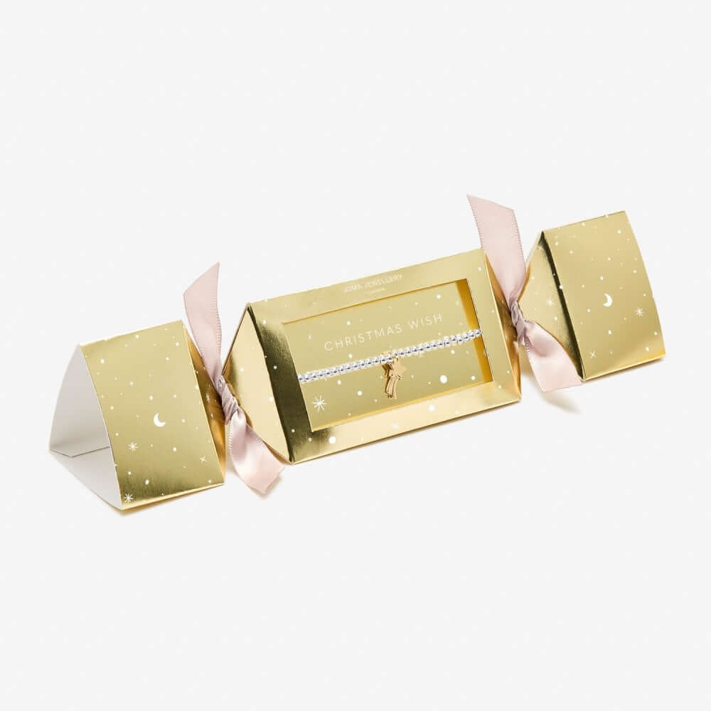 Christmas Cracker | Christmas Wish | Silver | Bracelet | 15.5cm Stretch