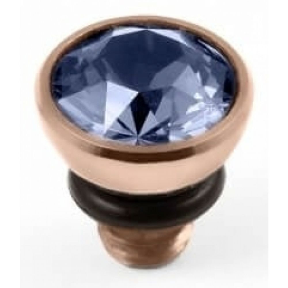 Famosa Rose Gold 5mm Bottone Ring Top Provence Lavender