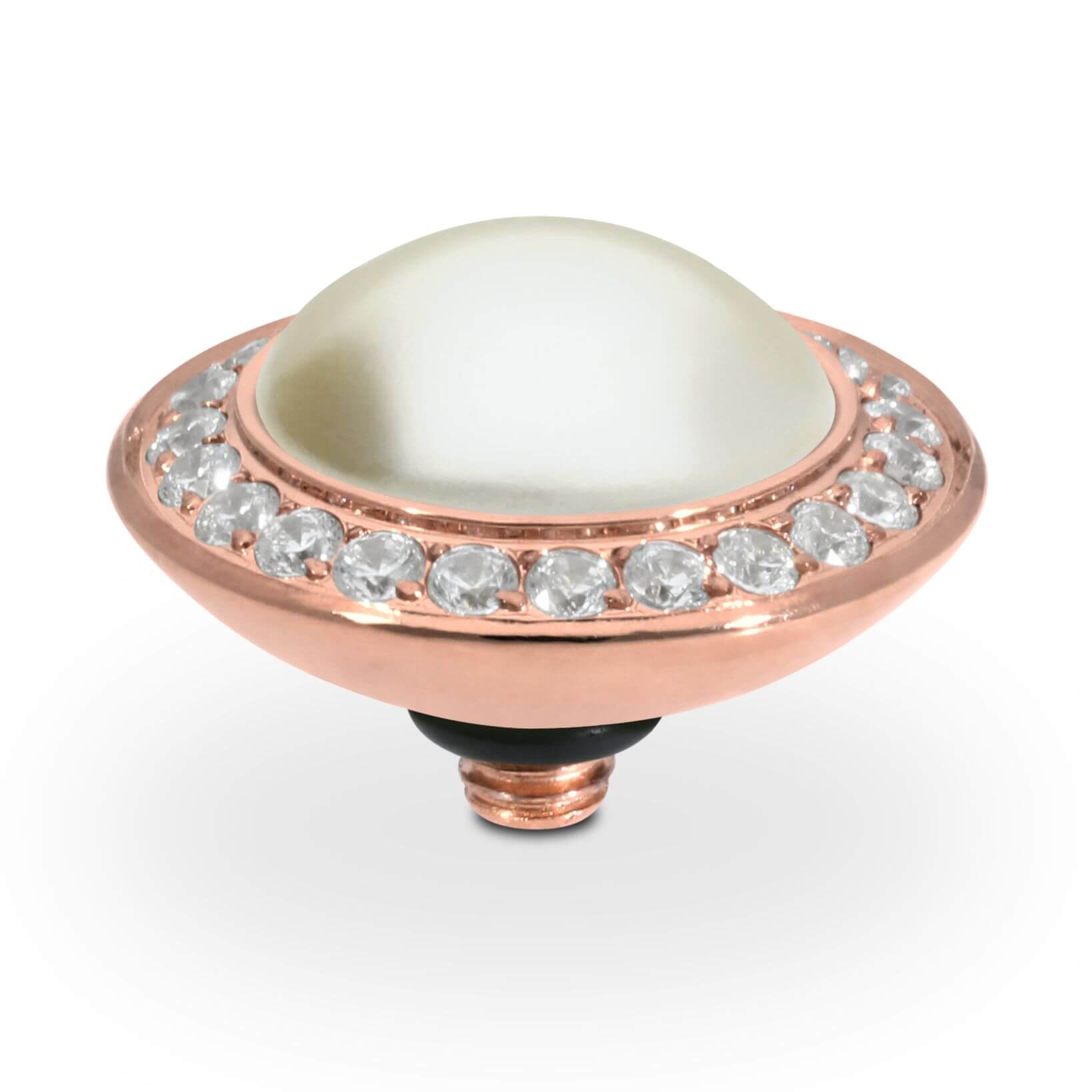 TONDO Deluxe (RG/P) 13mm Cream Pearl Ring Top