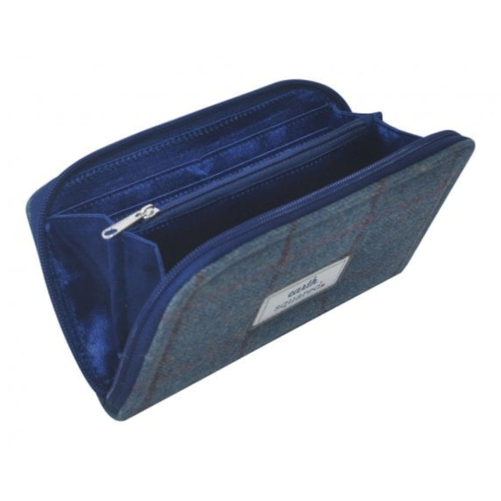 Steel Blue Herringbone Wallet