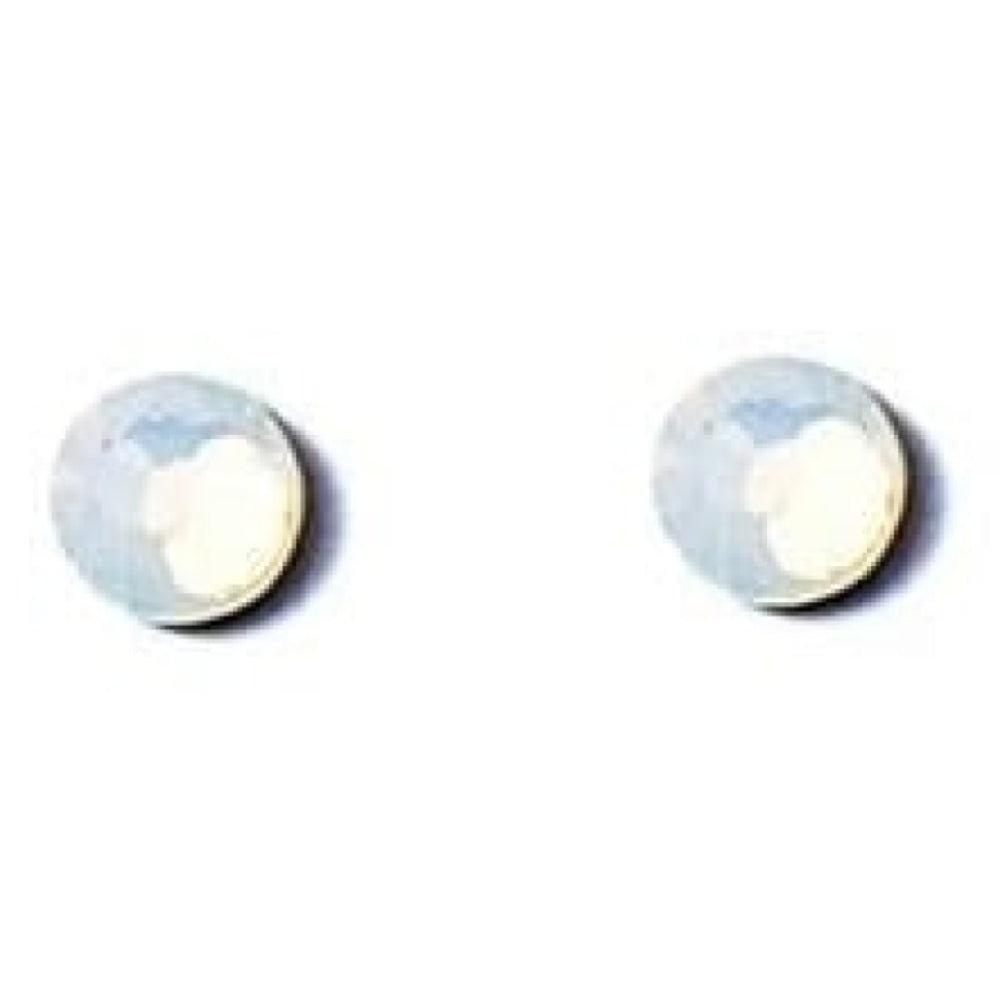 Ladies Circular White Studded Swarovski Element Earrings