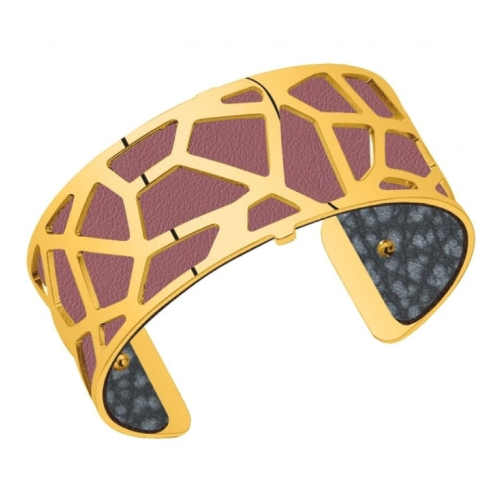 Gold Plated Giraffe Patteren 25MM Cuff
