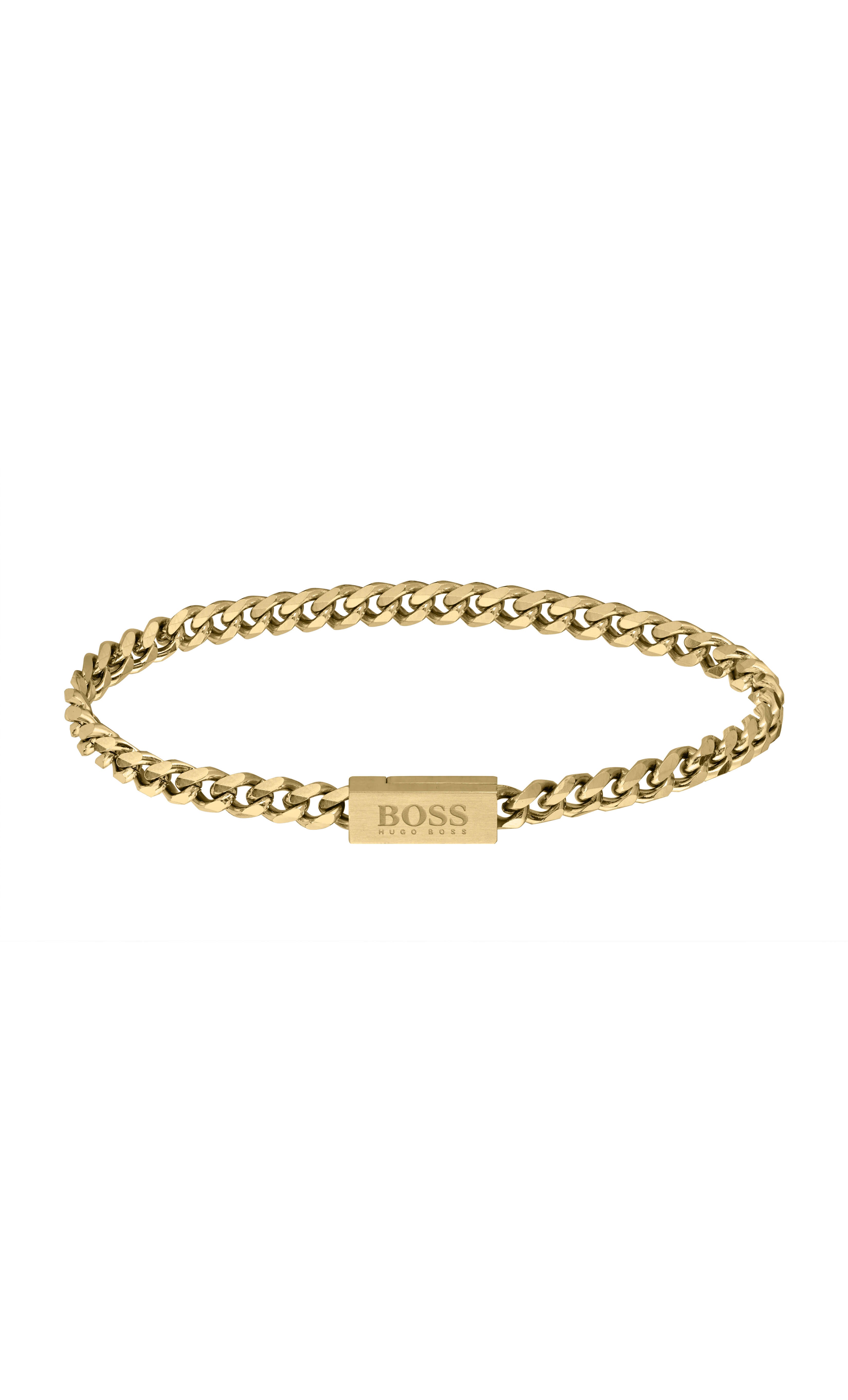 Gold Plated Chain Bracelet For Him