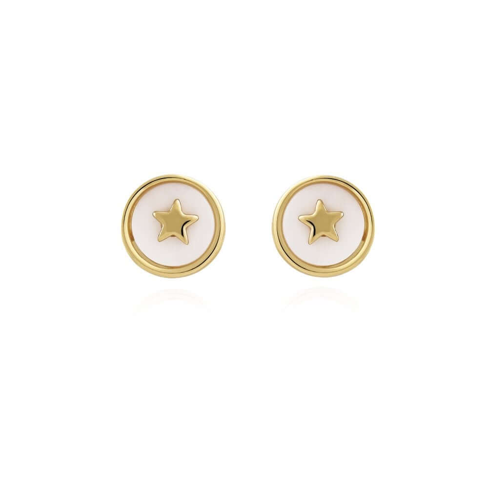 Treasure The Little Things Dream Big Gold Earrings
