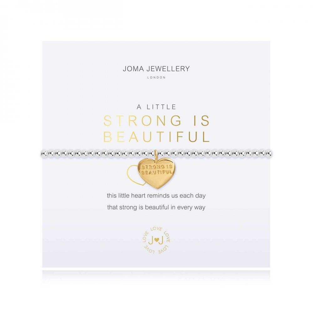 A Little | Strong Is Beautiful | Silver | Bracelet | 17.5cm Stretch