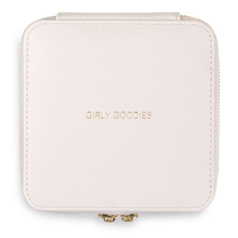 Square Jewellery Box - Girly Goodies - Pale Pink - 12x12x7cm
